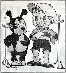 Dinky Doodle et son chien, en septembre 1924.