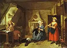 William Hogarth, Le Poète en détresse.