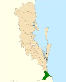 Carte de la circonscription.