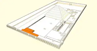 Position de la tombe sud.