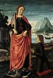 Sainte Barbe, 1473,Collection privée.