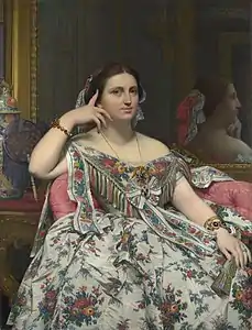 Madame Moitessier (1856), huile sur toile, 120 × 92,1 cm, Londres, National Gallery of Art.