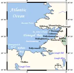 Localisation de la baie de Donegal