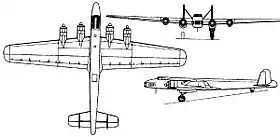vue en plan de l’avion
