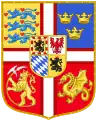 Armoiries de la reine Dorothée de 1445 à 1448.