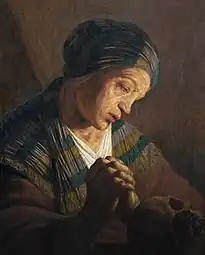 Marie Madeleine méditant. par Jan Lievens.