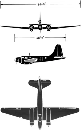 vue en plan de l’avion