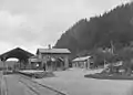 La première gare, années 1880.