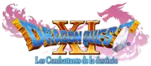 Logo d'un jeu vidéo dont le titre est marqué en imposantes lettres dorées et bleues, avec un glaive pour signifier la lettre T et le chiffre 11 apparaissant en écriture romaine.