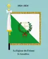 Drapeau 3e&nbsp;bataillon de la Légion de l'Aisne (avers).