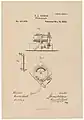 Le brevet d'invention du phonographe, déposé par Edison.