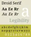 Droid Serif.