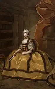 Portrait de Louise-Marie, huile sur toile, deuxième moitié du XVIIIe&nbsp;siècle par François-Hubert Drouais.