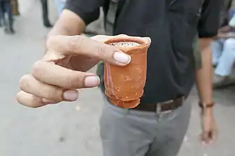 Vente de thé à la gare d'Howrah