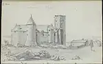 Le château du Broc dessiné par Dulaure
