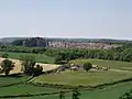 Vue de la carrière abandonnée de Dulcote.