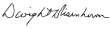 Signature de Dwight D. Eisenhower