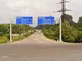 Jonction des routes E60 et E692