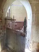 Chapelle en ruines.