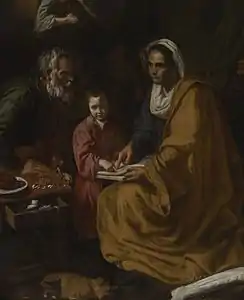 L'Éducation de la Vierge, par Vélasquez, 1617.