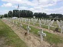 Nécropole nationale d'Effry, les tombes individuelles.