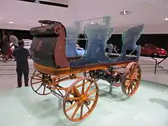 Voiture électrique Egger-Lohner C2 Phaeton, 1898, Porsche Museum