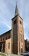 L'église de Beignée (1903).