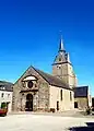 Église de Rânes construite par Samson II de Saint-Germain (Baronnies de Rasnes et de Saint-Georges d'Aunay, branche dite d'Annebecq)
