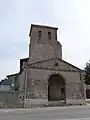 La façade de l'église