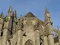 Architecture Beaumanoir : Chapelle à trois pignons recouverte de trois toits convergents