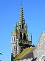 Le clocher de l'église paroissiale Saint-Corentin.