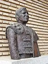 El Cordobés, buste dans les arènes de Cordoue