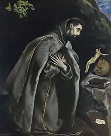 Saint François priant devant le crucifix, Le Greco