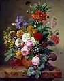 Fleurs dans un vase et branche de prunier, vers 1817, musée des Beaux-Arts de Lyon