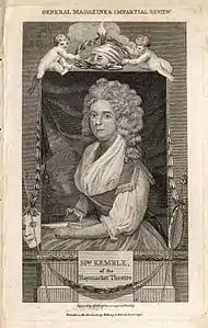 L'actrice Elizabeth Kemble.