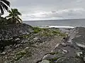 Embouchure de la rivière Bourceau à l'anse de Pigeon.