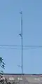 Émetteur de FC Radio à Belley, au nord-ouest de la ville (vue de derrière).