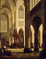 Intérieur d'une église (1855).