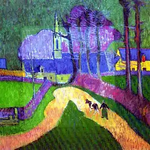 La chapelle de Trémalo (1910) musée de Pont-Aven.