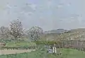 Enfants jouant dans la Prairie, 1875 par Alfred Sisley