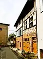 Ensemble de maisons à colombage.