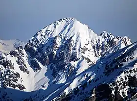 La face sud de l'Erlspitze