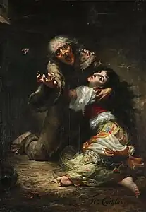 La Sachette suppliant qu'on épargne la vie de la Esmeralda (1891), localisation inconnue.