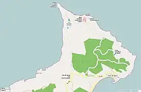 Partie nord du cap d'Estaca de Bares (Punta de Estaca de Bares, station américaine LORAN, station ornithologique, hôtel Semaforo de Bares, Porto de Bares, Vila de Bares).