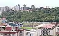 Vue du stade depuis l'extérieur