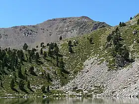 Vue du Monturull en arrière de lestany Gran de la Pera.