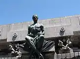Statue en hommage à Bernardino Rivadavia, sur la Plaza Miserere.