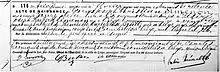 Acte de Naissance