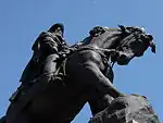 Monument équestre à Garibaldi.