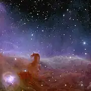 IC 434 et la Tête de Cheval imagées par le télescope spatial Euclid.